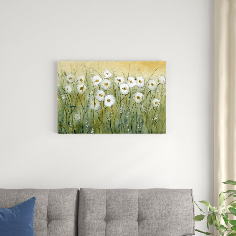 " Daisy Spring I " by Timothy O' Toole Mixed Media Painting, 20" H x 30" W x 1.25" D