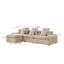 Canapé d'angle profond surdimensionné, canapé modulaire moderne en boucle camel pour la maison-729088725