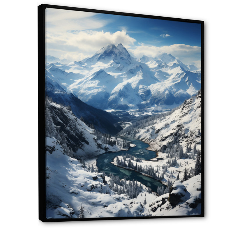 «Balyeet Canada Whistler Mountain Bliss», reproduction sur toile, H 32 po x l 24 po x P 1 po, Cadre flottant noir
