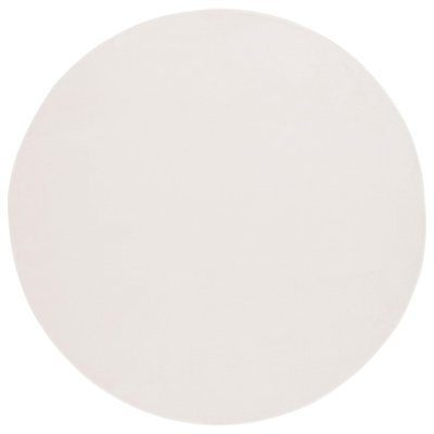 Tapis beige en polyester tissé à la machine Lukeus