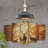Black Gold Metal Pendant Lamp Shade