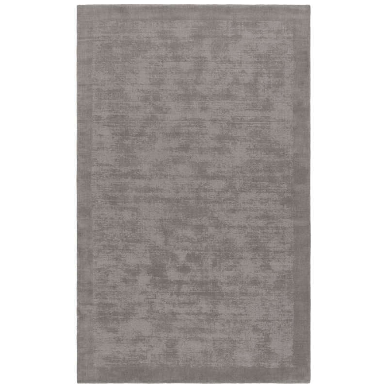 Tapis de couleur unie en coton tissé à la main Mirage, Rectangle 6 pi x 9 pi