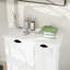 Trieur de linge inclinable - Armoire blanche. Conception élégante et pratique. Sacs en tissu amovibles pour le tri. E1, peint. Stable et imperméable. Finition. . Assemblage requis. Armoire d'une capacité de charge de 100 livres
