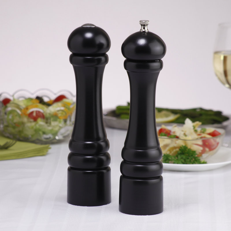 10" Imperial Pepper Mill & Shaker Set, Ebony