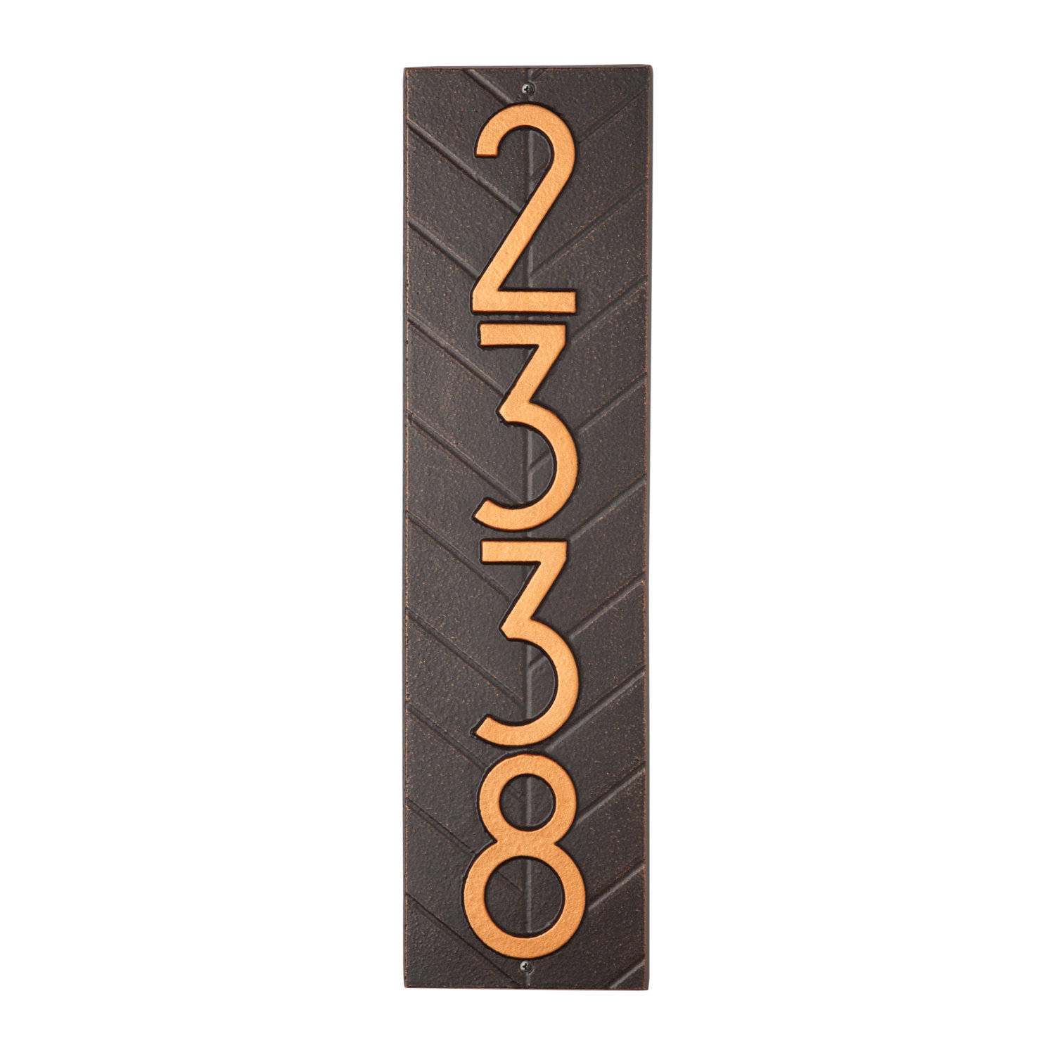 Mid-Century Modern Wall Plaque, Oil Rubbed Bronze, Yes