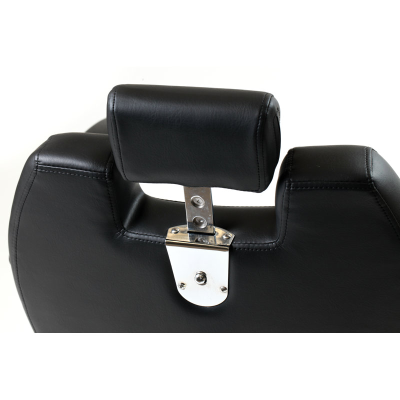 Fauteuil de salon en similicuir herman, Similicuir noir