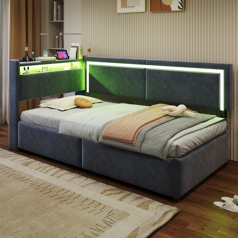 Bed, Deep Gray
