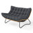 Ecolounge Oversized 2-Person Wicker Patio Chair With Cushions-376668373