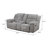 2-piece Chenille Upholstered Reclining Sofa Set Grey