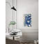 Reproduction d’art sur toile peinte à cercles bleus III-30011117