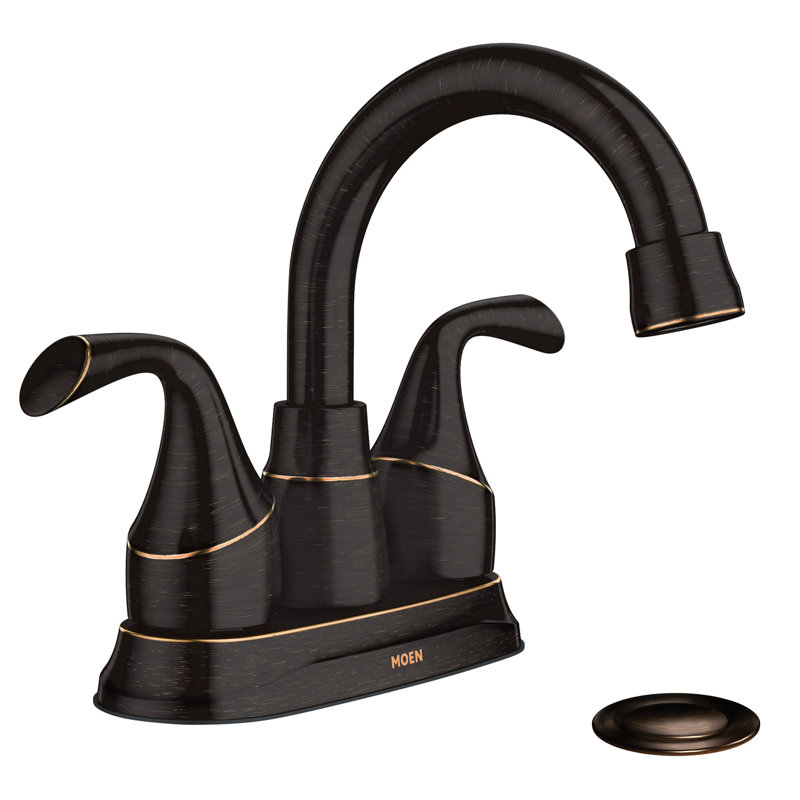 Robinet de salle de bain central avec bonde Idora, Bronze méditerranéen