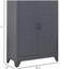 Organisateur de rangement industriel en acier HOMcom gris