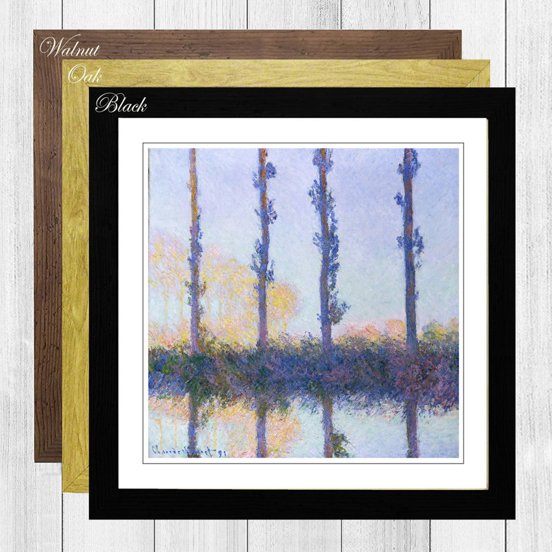 Claude Monet - Single Picture Frame Painting, Walnut