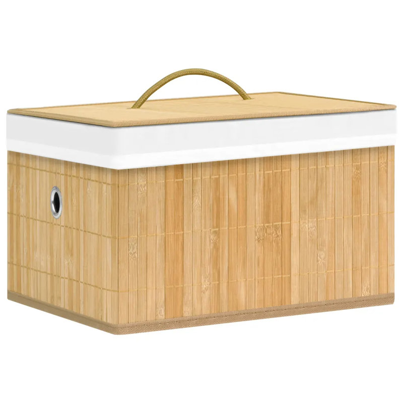 Rebrilliant Bamboo Decorative Basket, Yellow