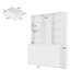 Commode pour femme 9 tiroirs avec miroir de maquillage et 7 tablettes