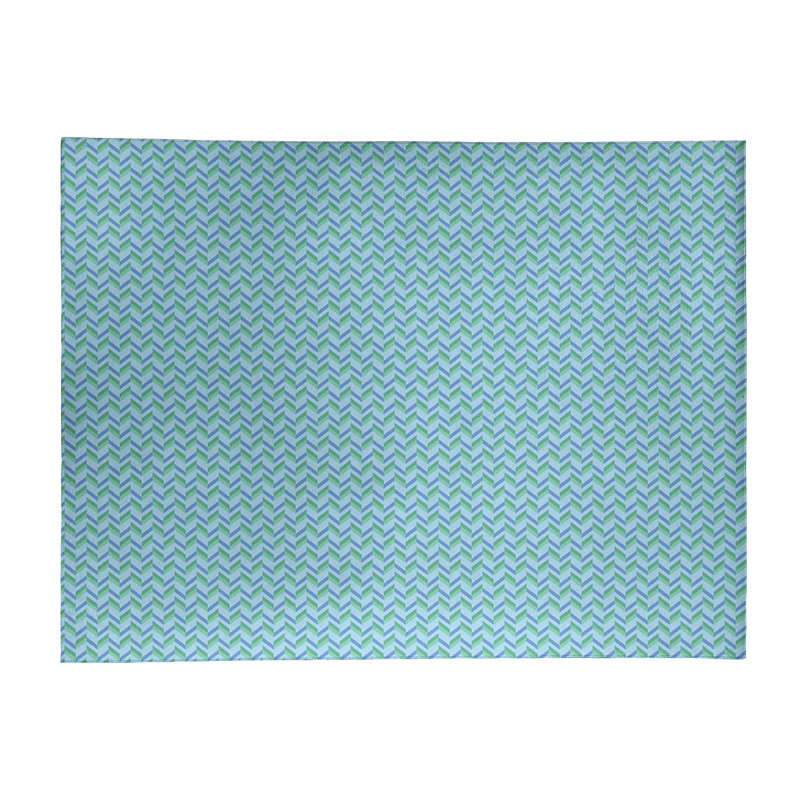 Tapis bleu marine chevron, Rectangle 9 pi x 12 pi