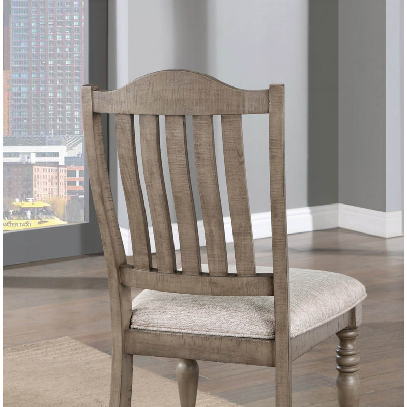 2pcs Side Chairs, Antique Gray, Antique Gray