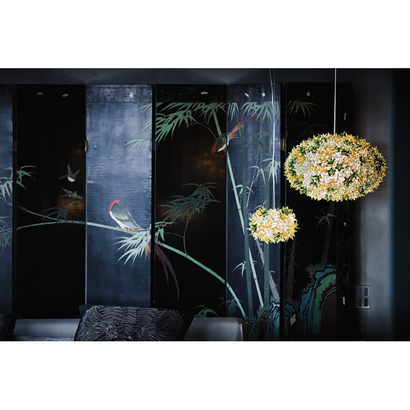 Bloom LED Pendant, Small, Transparent Crystal