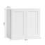 Armoire de cuisine blanche avec tablettes réglables l 33 po x H 30 po x P 12 po-814792611-814792622