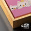 Cute White Cats on Pink Background Nursery Artwork, Bedroom Pictures, Framed Canvas Giclee Print Wall Art-1457977461-1457977465