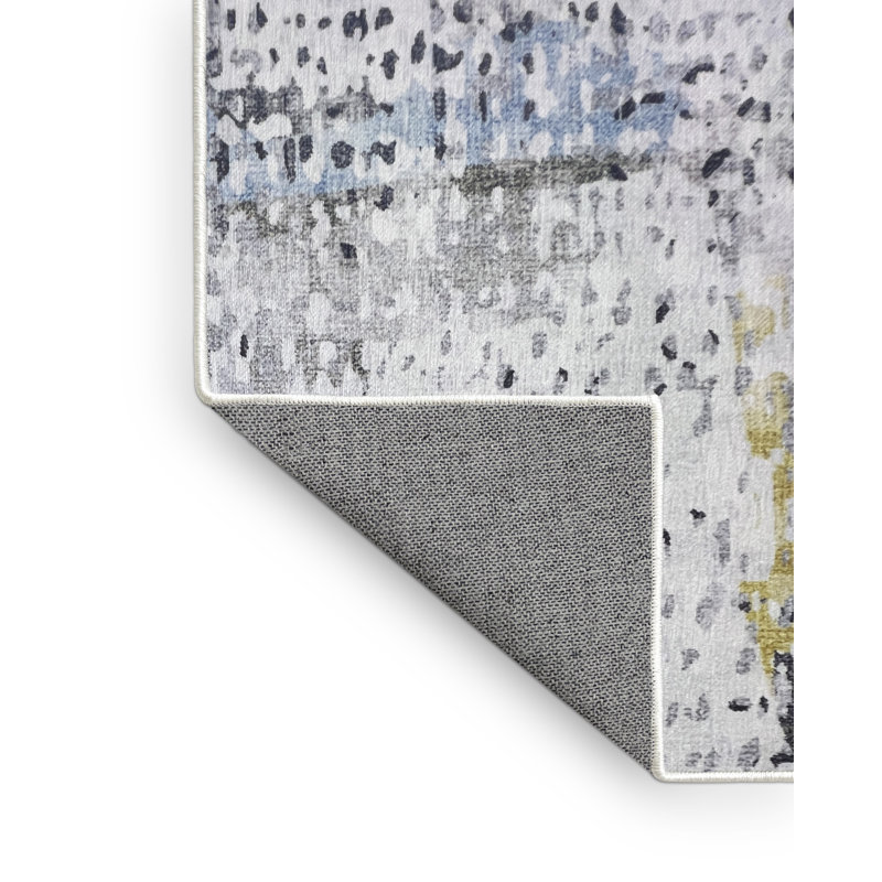 Dillinger Chenille Abstract Indoor Rug, Rectangle 4' x 6'