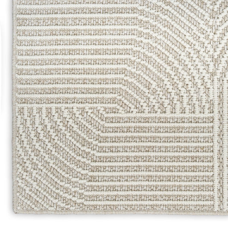 Tapis d'intérieur moderne ivoire Coedy, Rectangle 2 pi 2 po x 3 pi 9 po