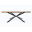 Table de salle à manger Epoxy River - Bois d'acacia massif, 6 pi, base croisée