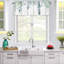 Kbndieu Short Floral Small Window Valance Curtains for Bathroom Kitchen Cafes Thermal Insulating Tier Curtains 52x18inch Colorful Flowers Leaves Plants-1378865820
