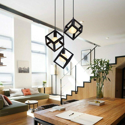 3 - Light Black Geometric Pendant