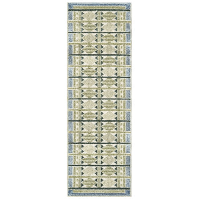 Maridee Green Blue Modern Indoor Rug