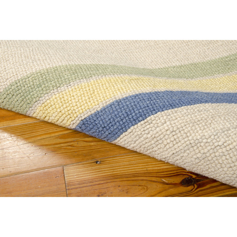 Manford Hand-Woven Wool Cottonwood Area Rug, Rectangle 3'6" x 5'6"