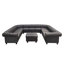 Canapé modulaire en cuir Chesterfield-130835559