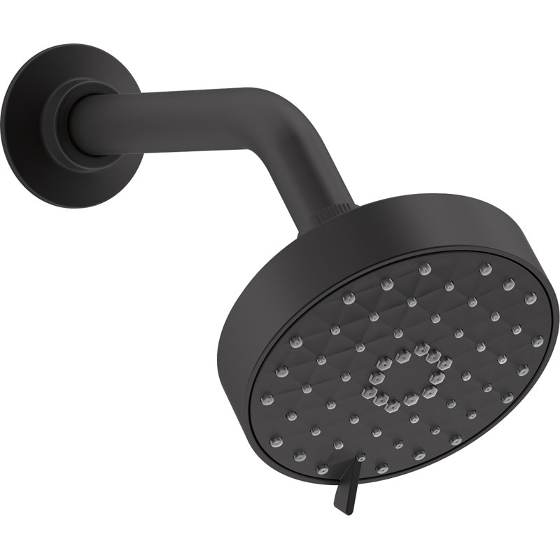 Awaken G110 Full/Standard Low Flow Shower Head, Black Matte