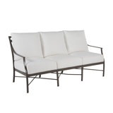 Monaco 74.5" Wide Outdoor Patio Sofa with Cushions