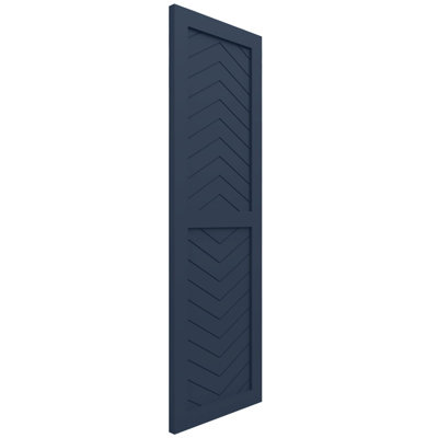 EnduraCore Composite Two Panel Chevron Modern Style Shutters