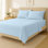 Ensemble de draps 100% coton American Home (grand, bleu)