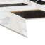 Amari 12x19 Chevron Polished Marble & Aluminum Inlay Mosaic Tile-995789257