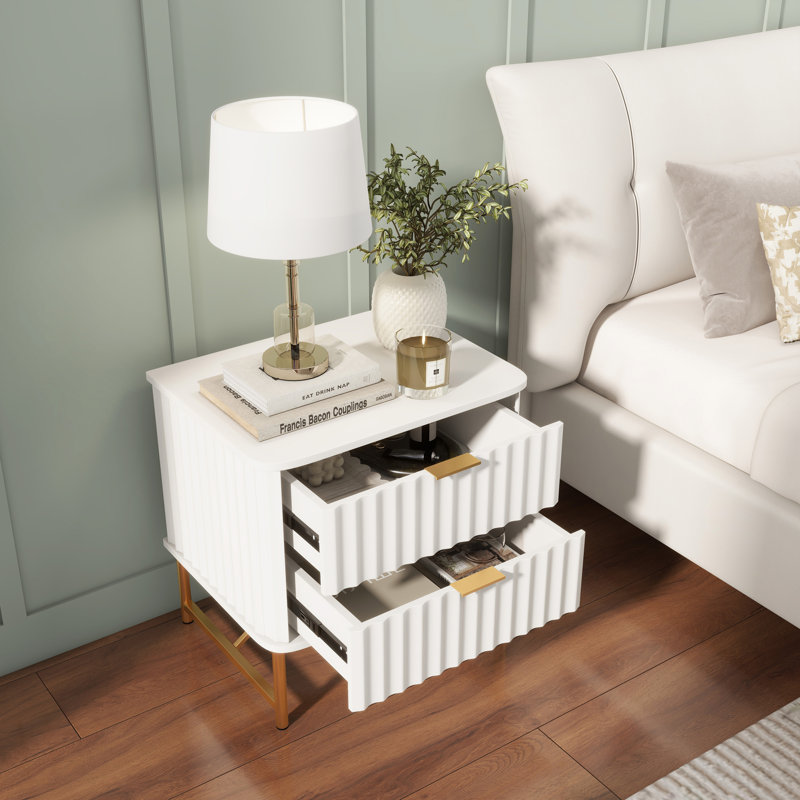 2 -drawer  Nightstand(set Of 2), White