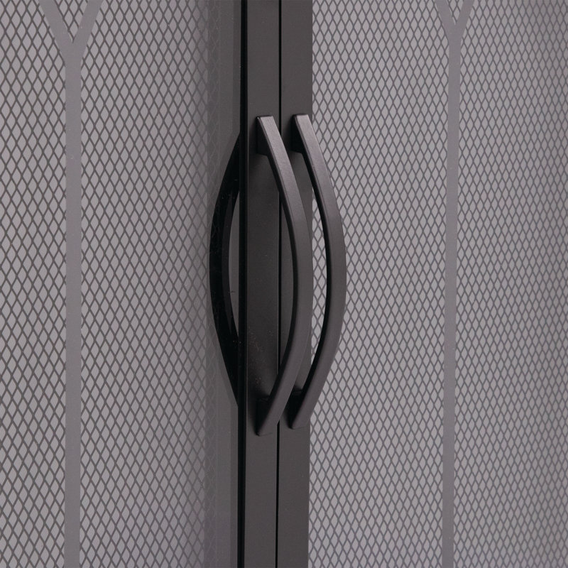 Portes de foyer en acier Destrie, H 28 po x l 37,5 po x P 1,85 po