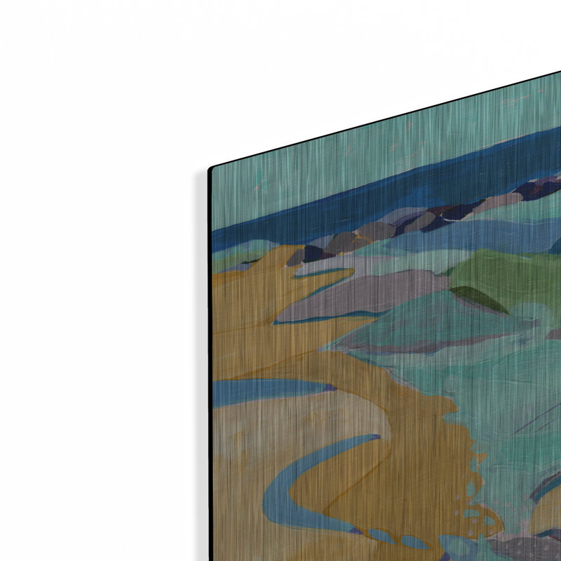Brayden Studio «Seaside» par Ann Thompson Nemcosky, art mural en métal, H 12 po x l 12 po
