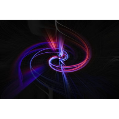 Futuristic Twirl 1 Piece Wrapped Canvas Wall Art