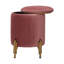 Solid Wood Accent Stool-2084403362