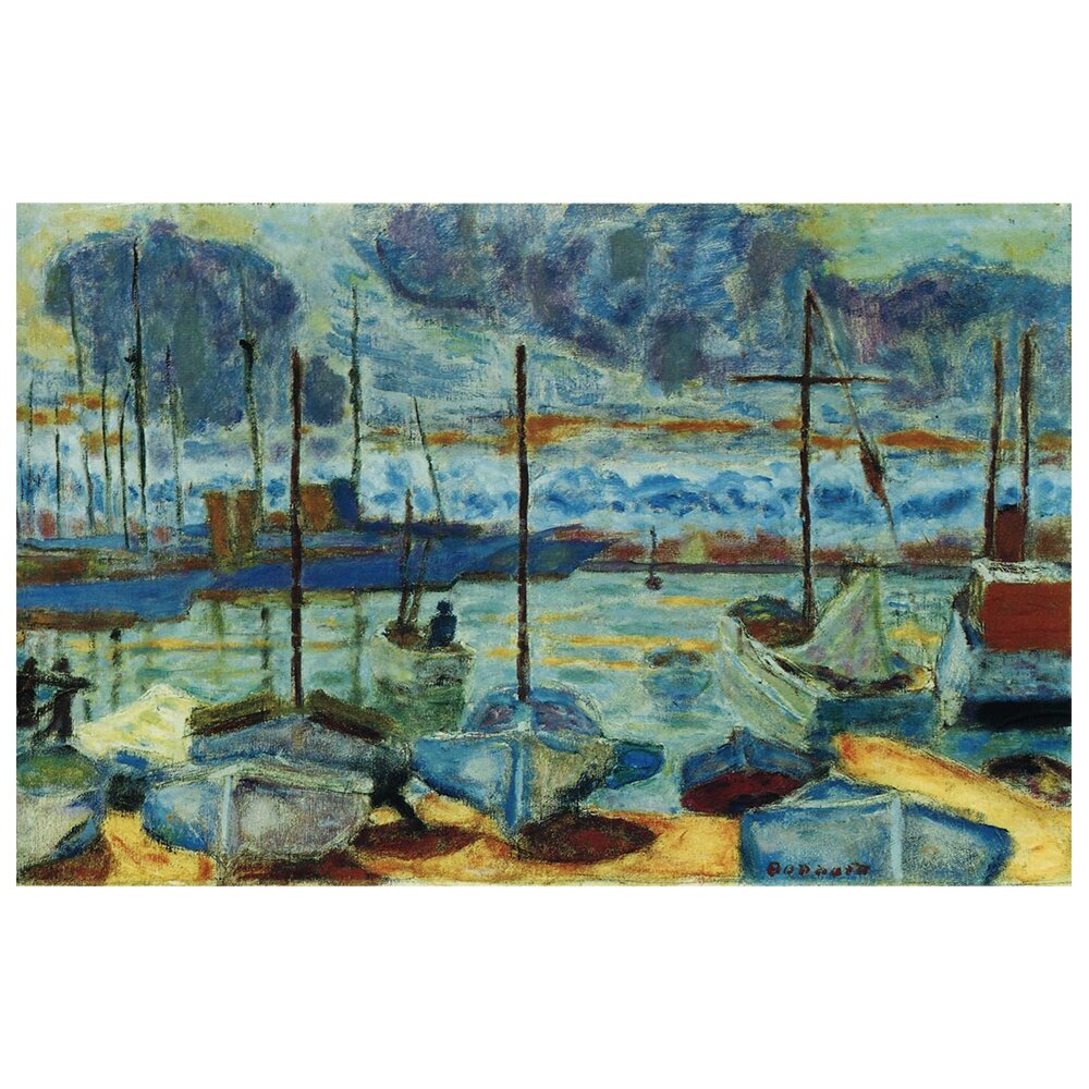 Gerahmtes Leinwandbild Le Port De Cannes von Pierre Bonnard