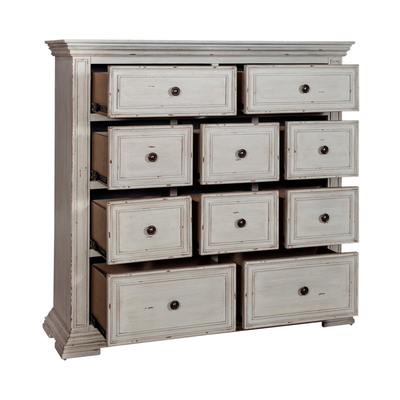 Commode 10 tiroirs Temple Cloud Temple Cloud, Blanc