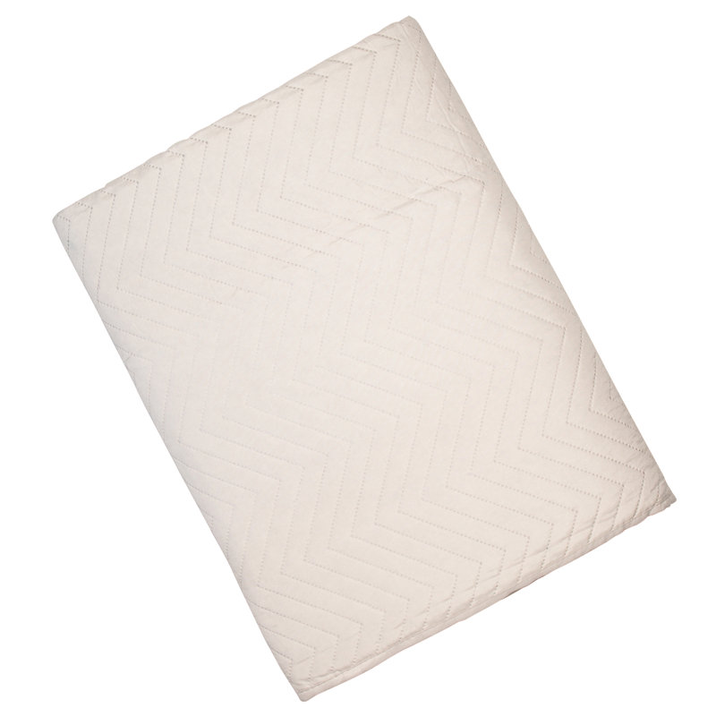 Anika Polyester Solid Colour Bedspread, 200 x 230 cm, Taupe