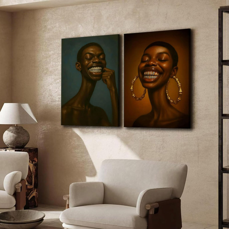 2 Piece Wrapped Canvas Wall Art, 60cm H x 40cm W