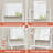 Tall Dresser with Mirror, Chest of Drawer for Bedroom with 4 Fabric Drawer and Open Shelves
