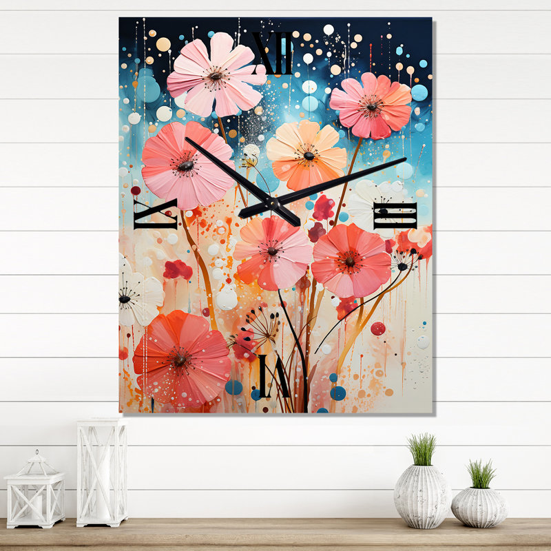 Horloge murale Coral, H 28 po x l 12 po x P 1 po