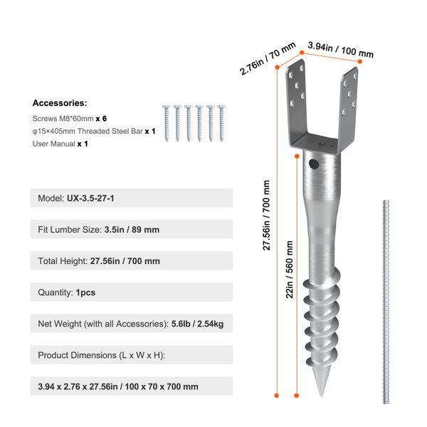 Dimensions du produit