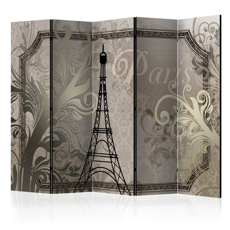 Barthel 225cm W x 172cm H 5 - Panel Folding Room Divider